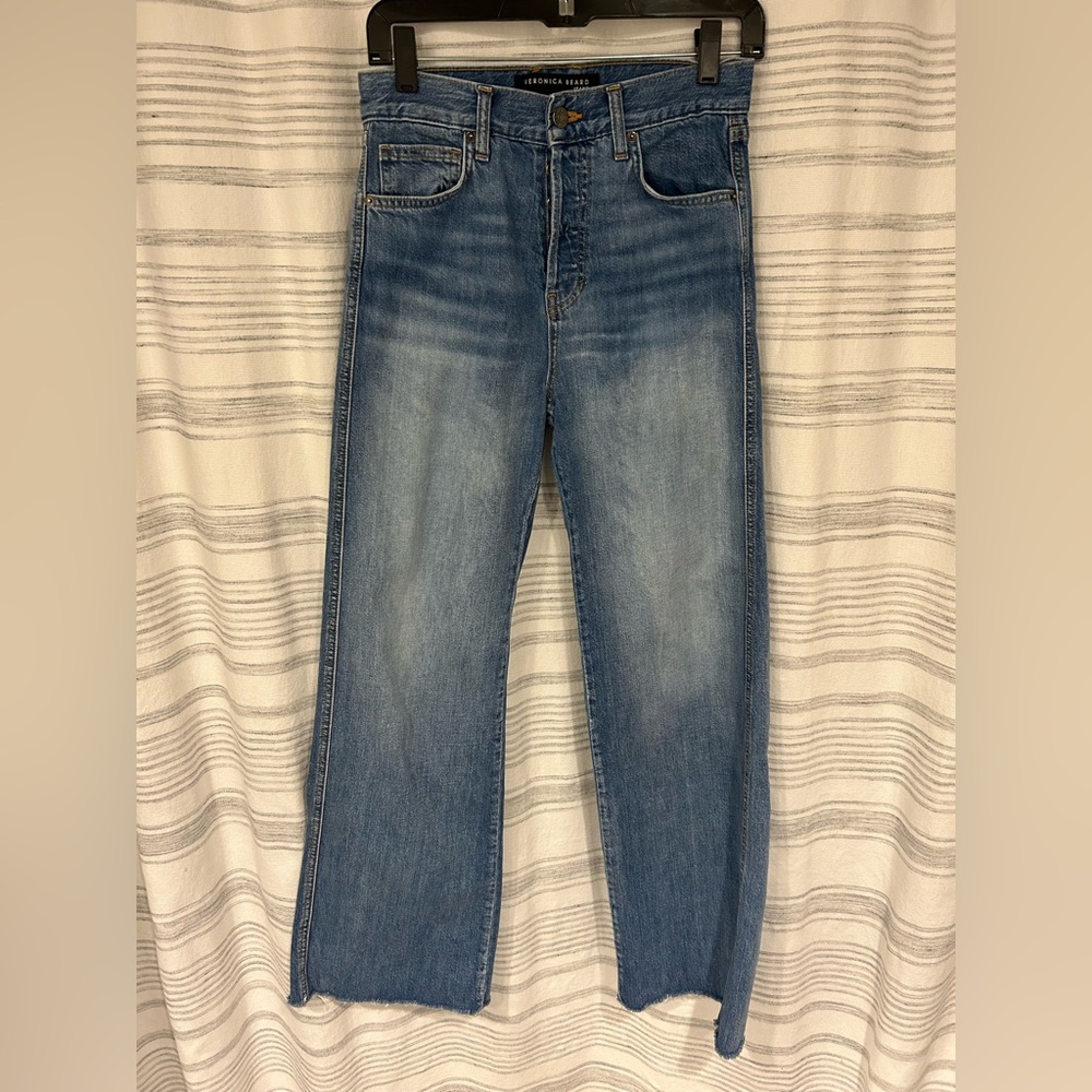 Veronica Beard Light Blue Straight Jeans